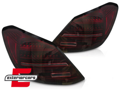 Full LED stražnja svjetla SEQ žmigavci (crvena/crna) / Mercedes C klasa W205 limuzina (2014-2021) - Slika 2