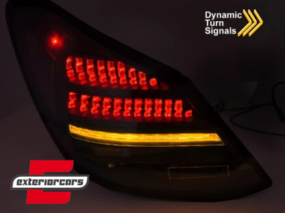 Full LED stražnja svjetla SEQ žmigavci (crna) / Mercedes C klasa W205 limuzina (2014-2021) - Slika 3
