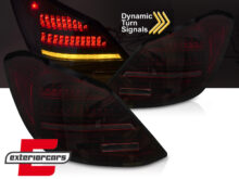 Full LED stražnja svjetla SEQ žmigavci (crvena/smoke) / Mercedes C klasa W205 limuzina (2014-2021)