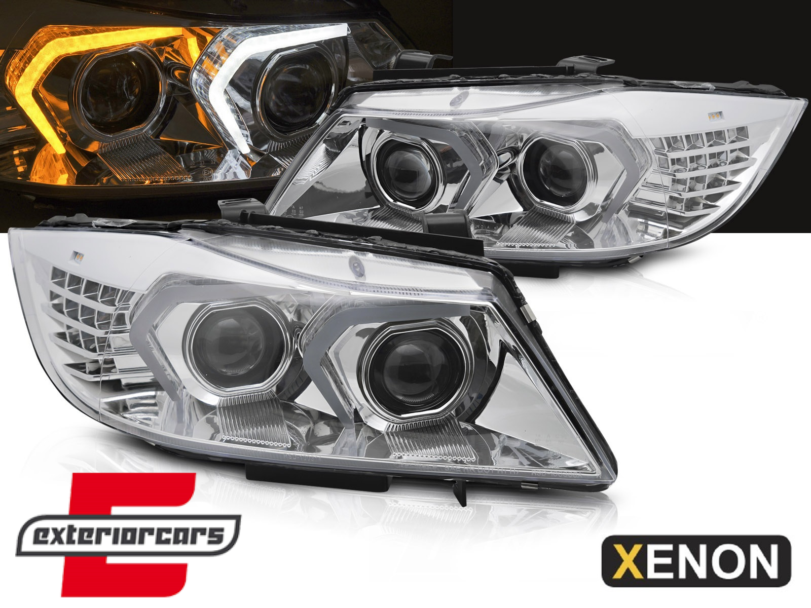 Prednja svjetla G20 LCI look Xenon (chrome) / BMW serije 3 E90 E91 LCI (2008-2011)