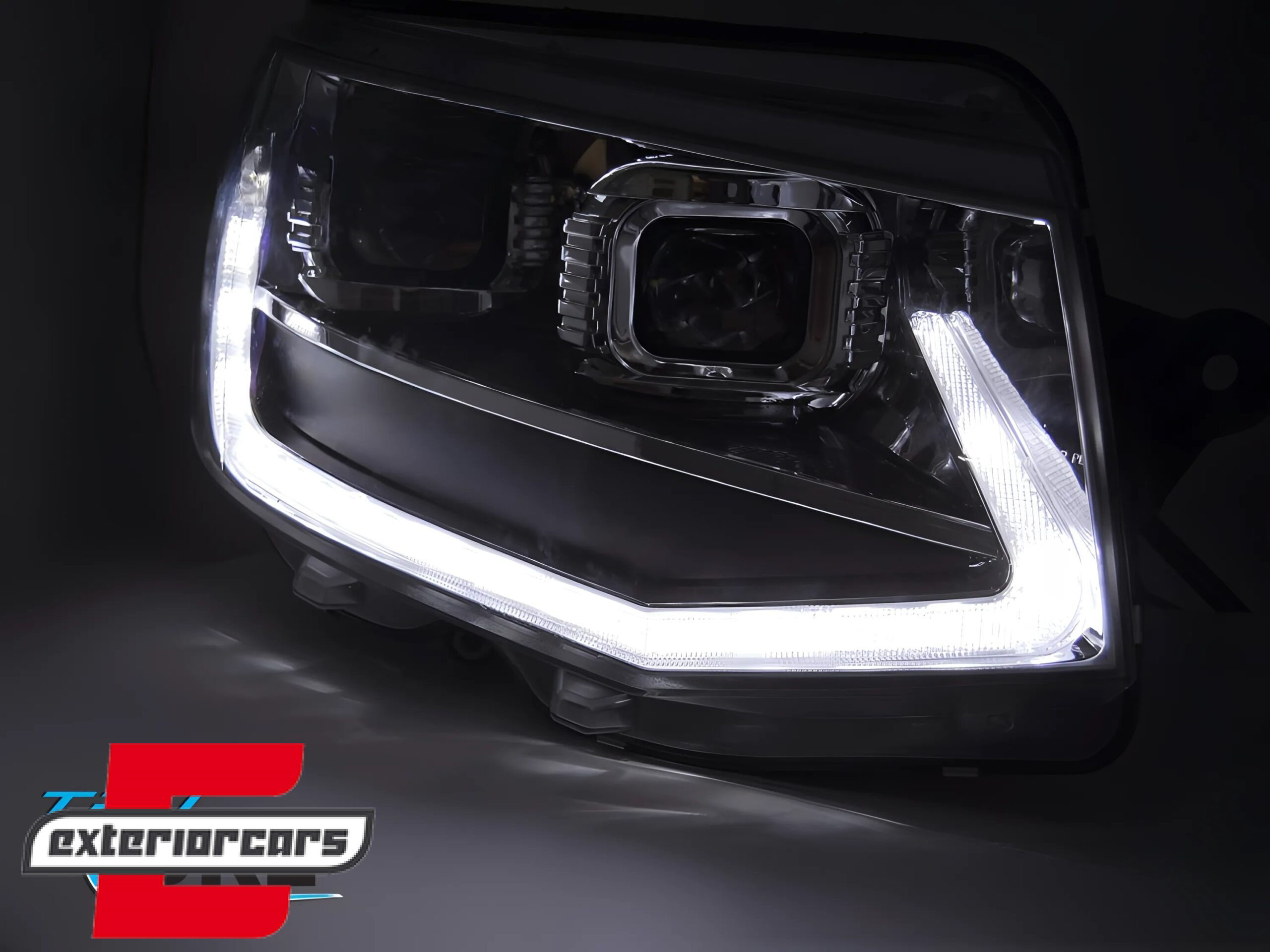 Full LED prednja svjetla SEQ žmigavci (crna) / VW Transporter T6 (2015-2019) - Slika 3