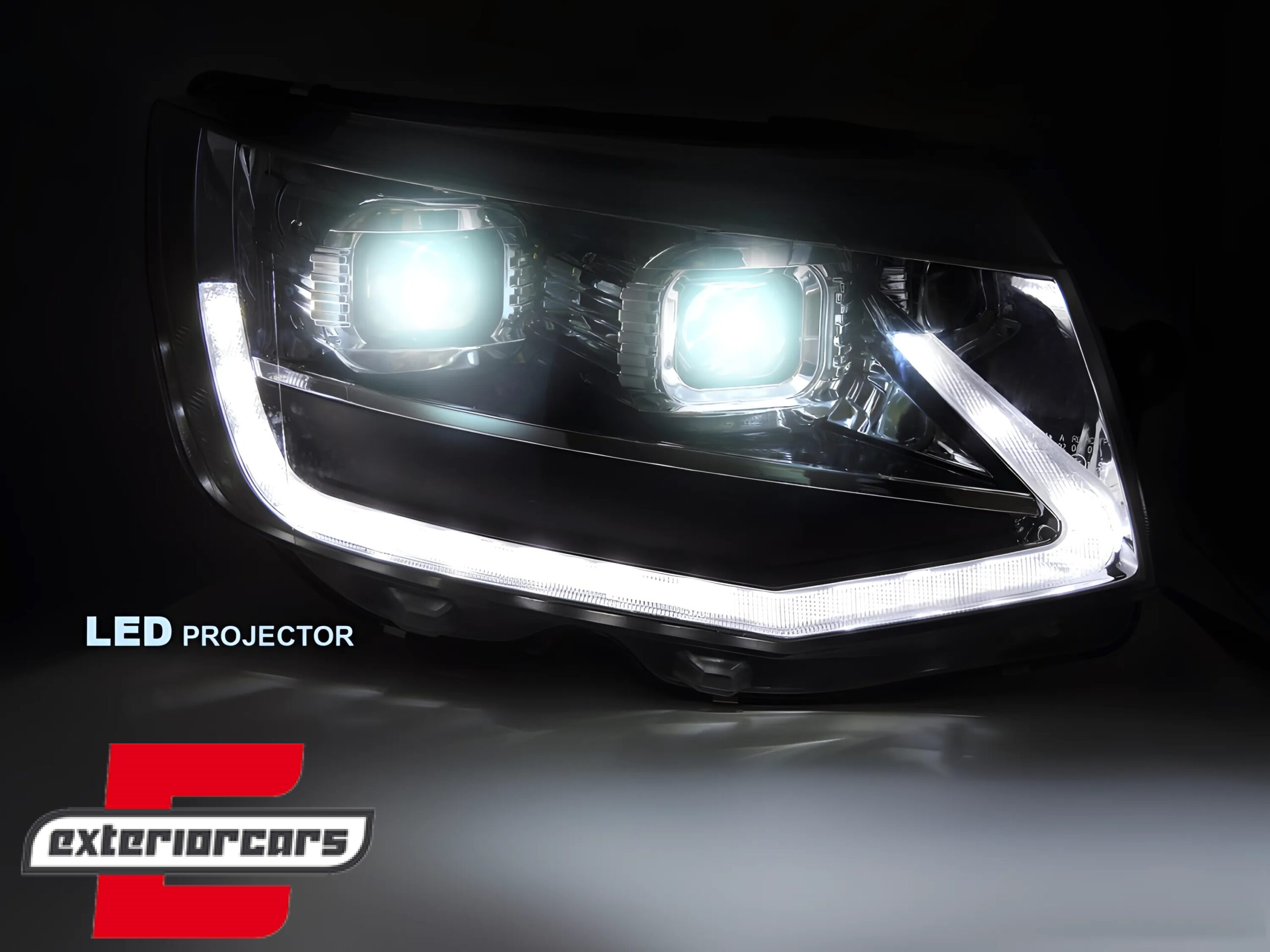Full LED prednja svjetla SEQ žmigavci (crna) / VW Transporter T6 (2015-2019) - Slika 4