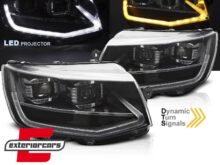 Full LED prednja svjetla SEQ žmigavci (crna) / VW Transporter T6 (2015-2019)