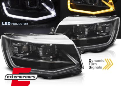 Full LED prednja svjetla SEQ žmigavci (crna) / VW Transporter T6 (2015-2019)
