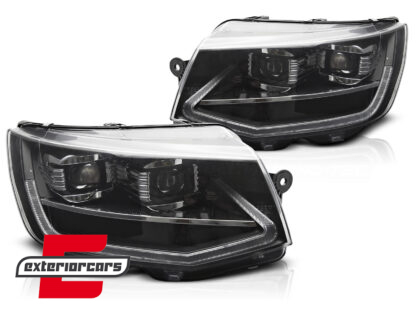 Full LED prednja svjetla SEQ žmigavci (crna) / VW Transporter T6 (2015-2019) - Slika 2