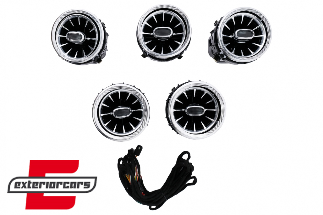 Prednje bočne AC ventilacijske rešetke 64 boje / Mercedes C-klasa W205 S205 A205 S205 GLC SUV X253 C253 (2014-2018)