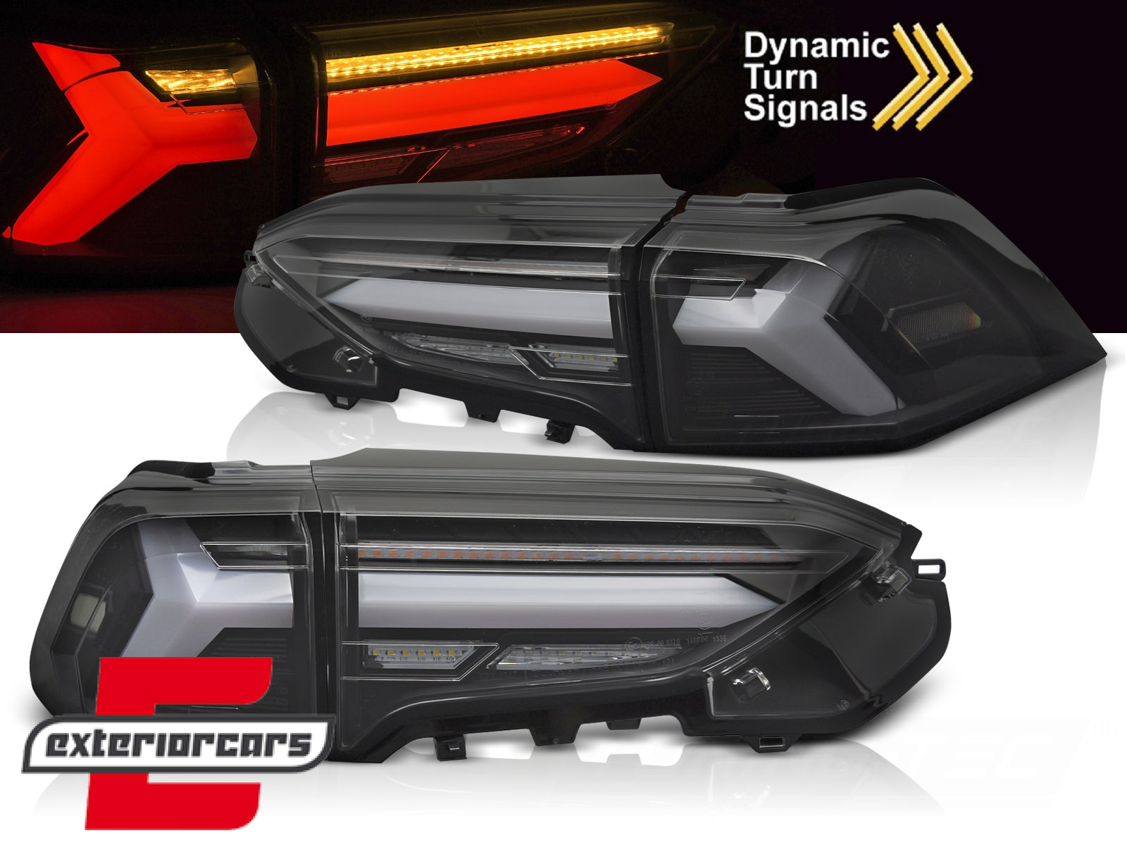 Full LED stražnja svjetla SEQ žmigavci (crna) / Toyota RAV4 (2019-2025)