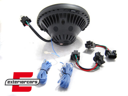 Full LED prednja svjetla Angel Eye (crna) / Jeep Wrangler JK (2007-2017) - Slika 5