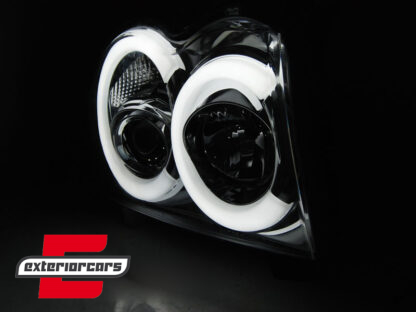 Prednja svjetla Angel Eyes LedBar (chrome) / Jeep Grand Cherokee WK (2005-2008) - Slika 4