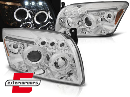 Prednja svjetla Angel Eyes (chrome) / Dodge Caliber (2006-2012)