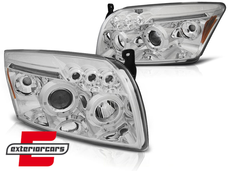 Prednja svjetla Angel Eyes (chrome) / Dodge Caliber (2006-2012) - Slika 2