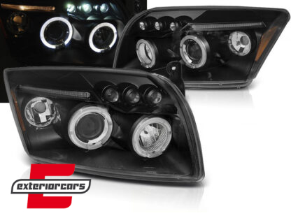 Prednja svjetla Angel Eyes (crna) / Dodge Caliber (2006-2012)