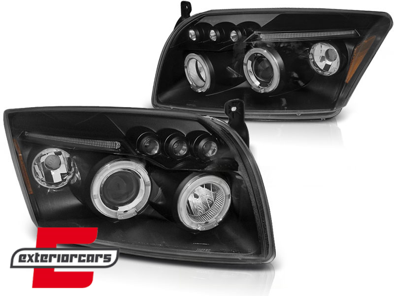 Prednja svjetla Angel Eyes (crna) / Dodge Caliber (2006-2012) - Slika 2