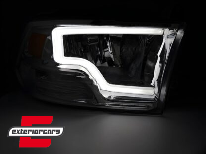 Prednja svjetla LED TubeLight dizajn (chrome) / Dodge RAM (2009-2018) - Slika 3