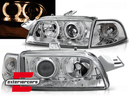 Prednja svjetla Angel Eyes (chrome) / Fiat Punto 1 (1993-1999)