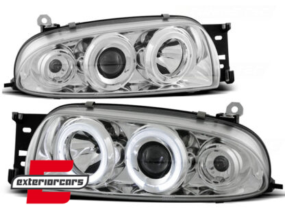 Prednja svjetla Angel Eyes (chrome) / Ford Fiesta Mk4 (1995-08.1999)