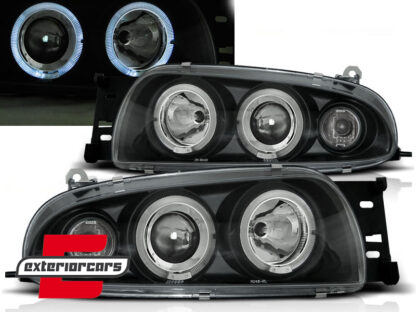 Prednja svjetla Angel Eyes (crna) / Ford Fiesta Mk4 (1995-08.1999)