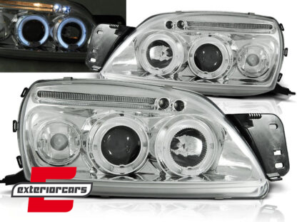 Prednja svjetla Angel Eyes (chrome) / Ford Fiesta Mk4.5 (09.1999-2002)