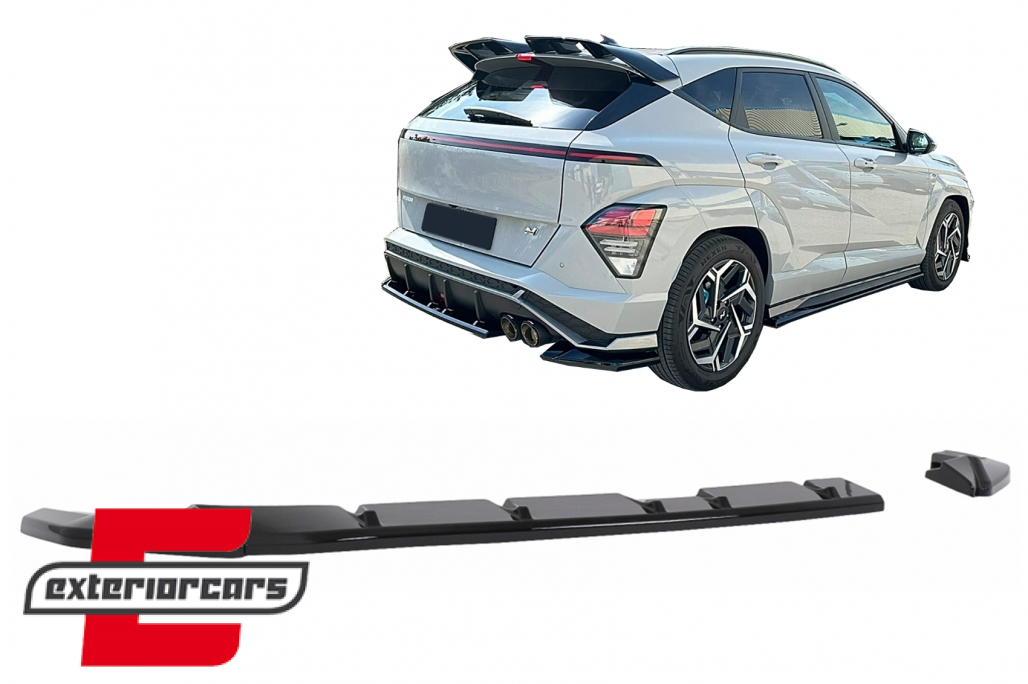 Nastavak stražnjeg branika (piano crna) / Hyundai KONA N-Line Mk2 (2023-)