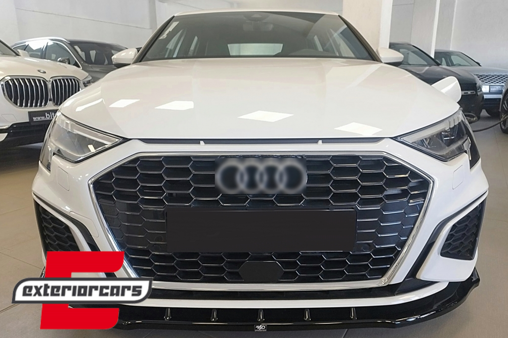 Prednji nastavak branika RS3 dizajn (piano crna) / Audi A3 8Y S-Line S3 (2020-2024) Limuzina Sportback - Slika 7