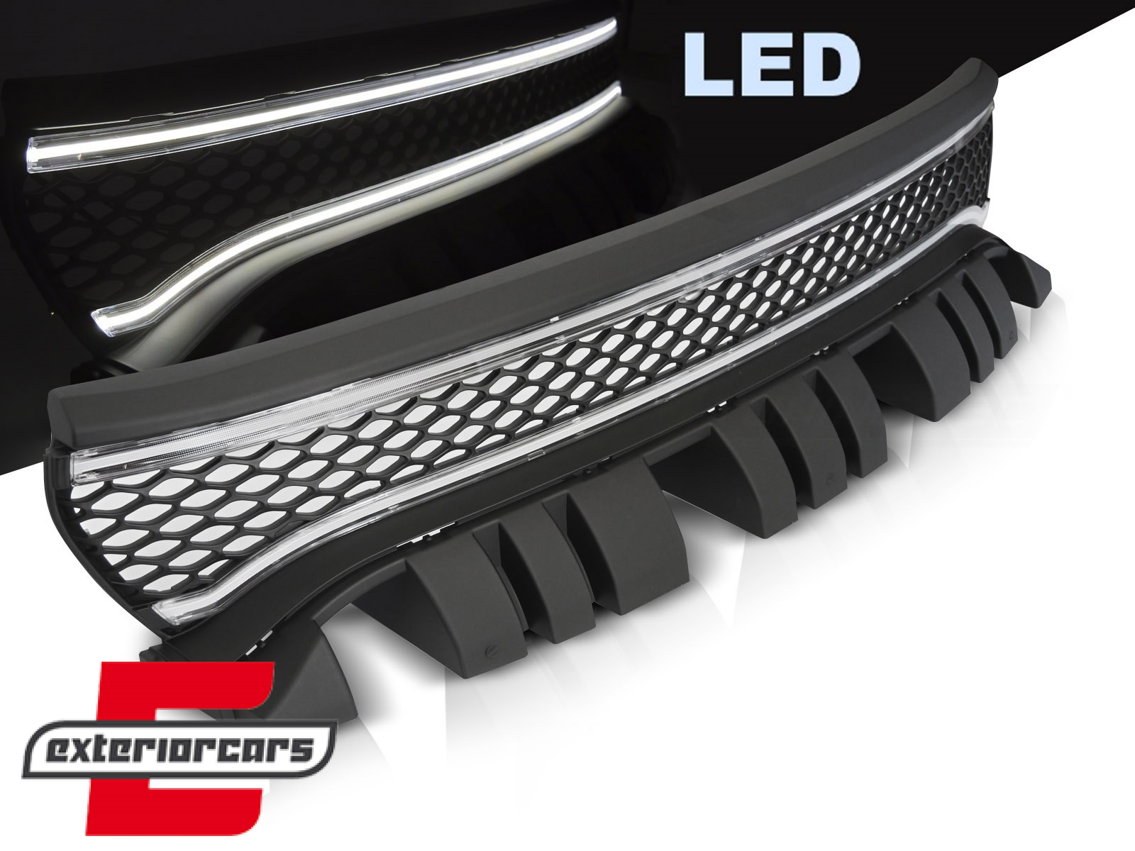 Prednja maska sa LED (mat crna) / Dodge Charger (2014-2023)