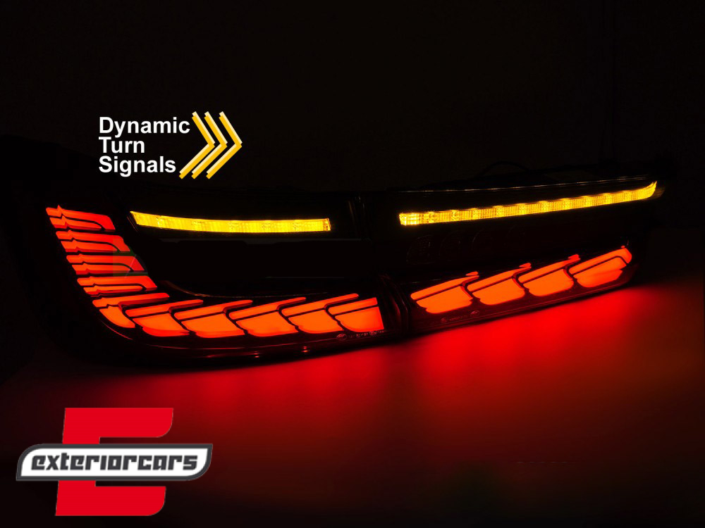 OLED full LED stražnja svjetla SEQ žmigavci (smoke) / BMW serije 3 G20 G28 M3 G80 limuzina (2018-2022) - Slika 4