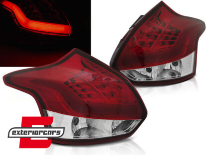 LED stražnja svjetla (crvena/kristal) / Ford Focus 3 Hatchback (2011-10.2014)