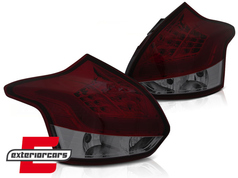 LED stražnja svjetla (crvena/smoke) / Ford Focus 3 Hatchback (2011-10.2014) - Slika 2
