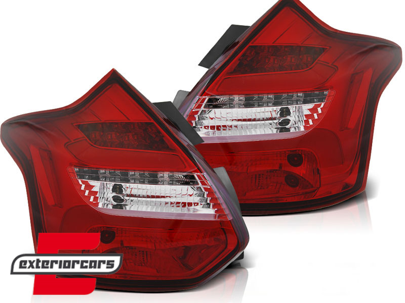 LED stražnja svjetla SEQ žmigavci (crvena/kristal) / Ford Focus 3 Hatchback (2011-10.2014) - Slika 2