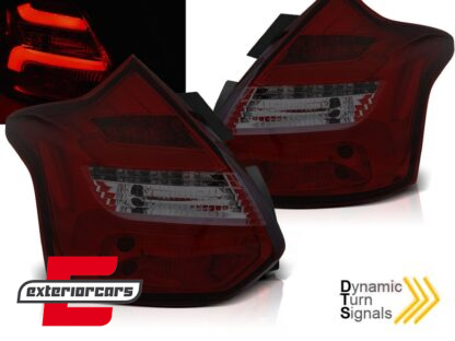 LED stražnja svjetla SEQ žmigavci (crvena/smoke) / Ford Focus 3 Hatchback (2011-10.2014)