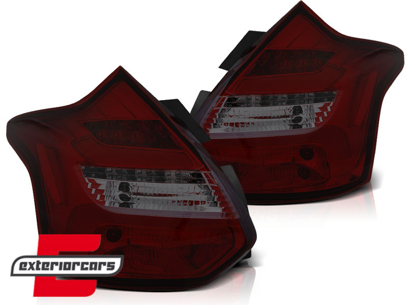 LED stražnja svjetla SEQ žmigavci (crvena/smoke) / Ford Focus 3 Hatchback (2011-10.2014) - Slika 2