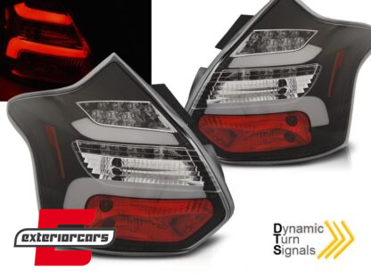 LED stražnja svjetla SEQ žmigavci (crna) / Ford Focus 3 Hatchback (2011-10.2014)
