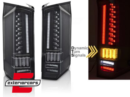 Full LED stražnja svjetla SEQ žmigavci (crna) / MAN TGE VW Crafter II (2017-)