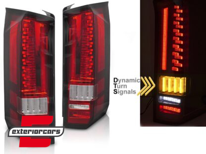 Full LED stražnja svjetla SEQ žmigavci (crvena/kristal) / MAN TGE VW Crafter II (2017-)