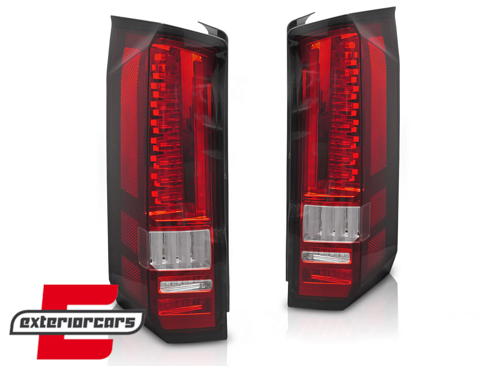 Full LED stražnja svjetla SEQ žmigavci (crvena/kristal) / MAN TGE VW Crafter II (2017-) - Slika 2