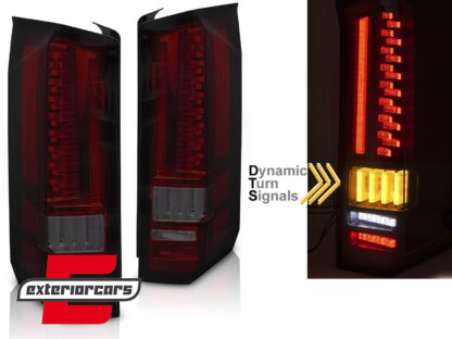 Full LED stražnja svjetla SEQ žmigavci (crvena/smoke) / MAN TGE VW Crafter II (2017-)