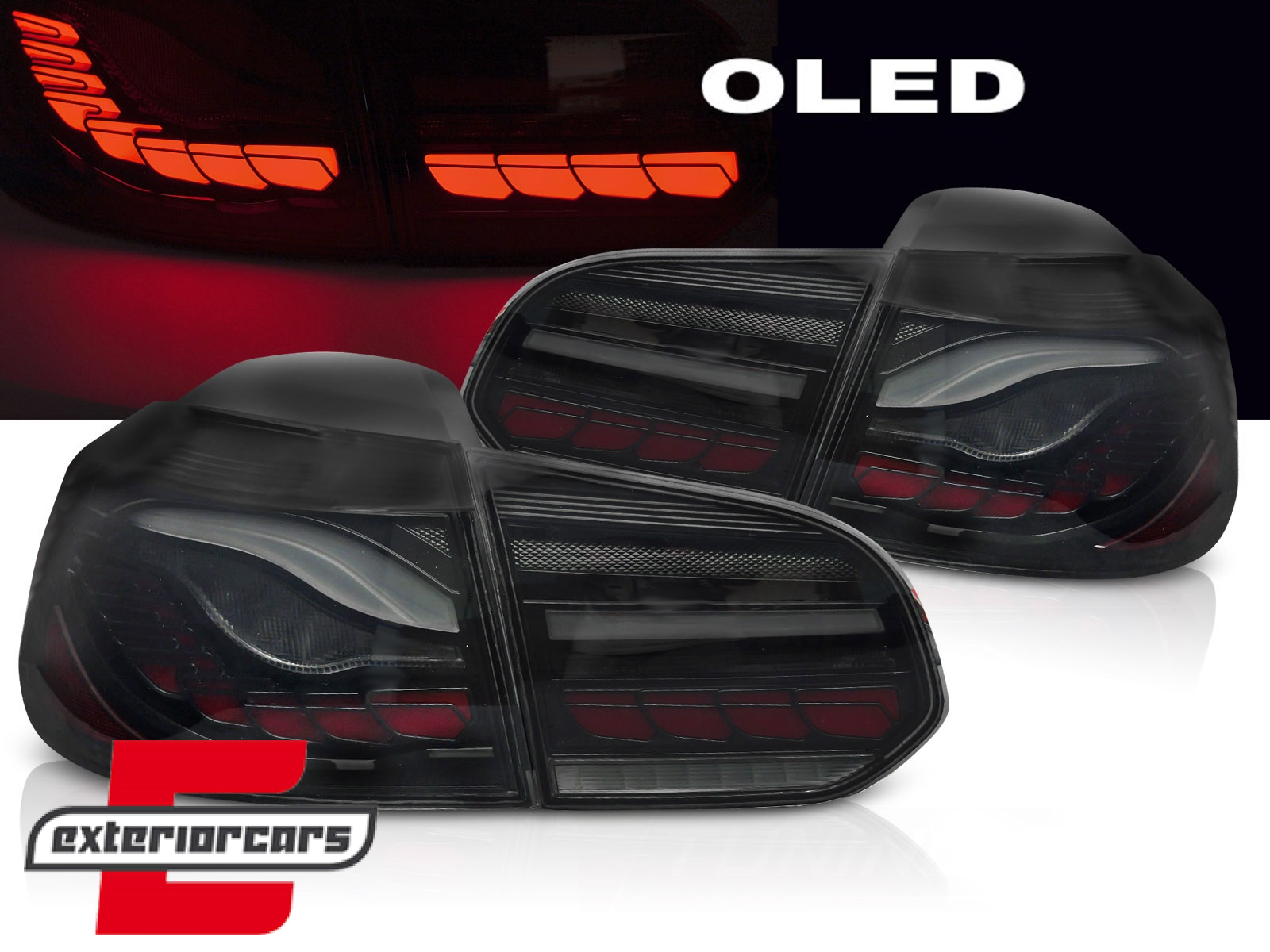 OLED Full LED stražnja svjetla SEQ žmigavci (smoke) / VW Golf 6 VI (2008-2013)