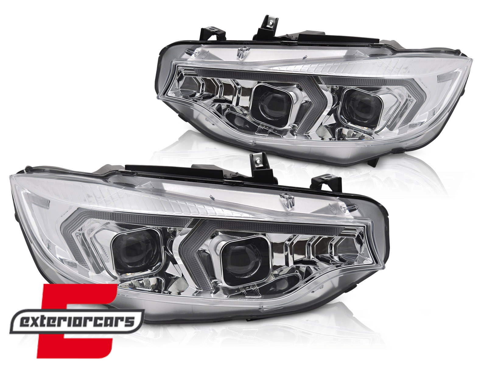 Prednja svjetla LED DRL XENON (chrome) / BMW serije 4 F32 F33 (2013-2017) - Slika 2