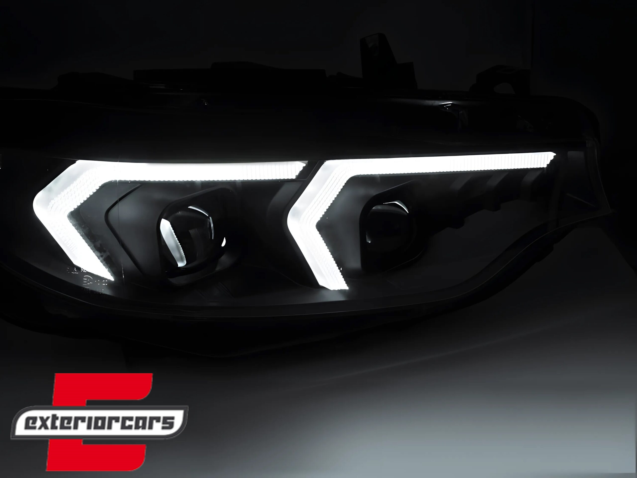 Full LED prednja svjetla LED DRL (crna) / BMW serije 4 F32 F33 (2013-2017) - Slika 3