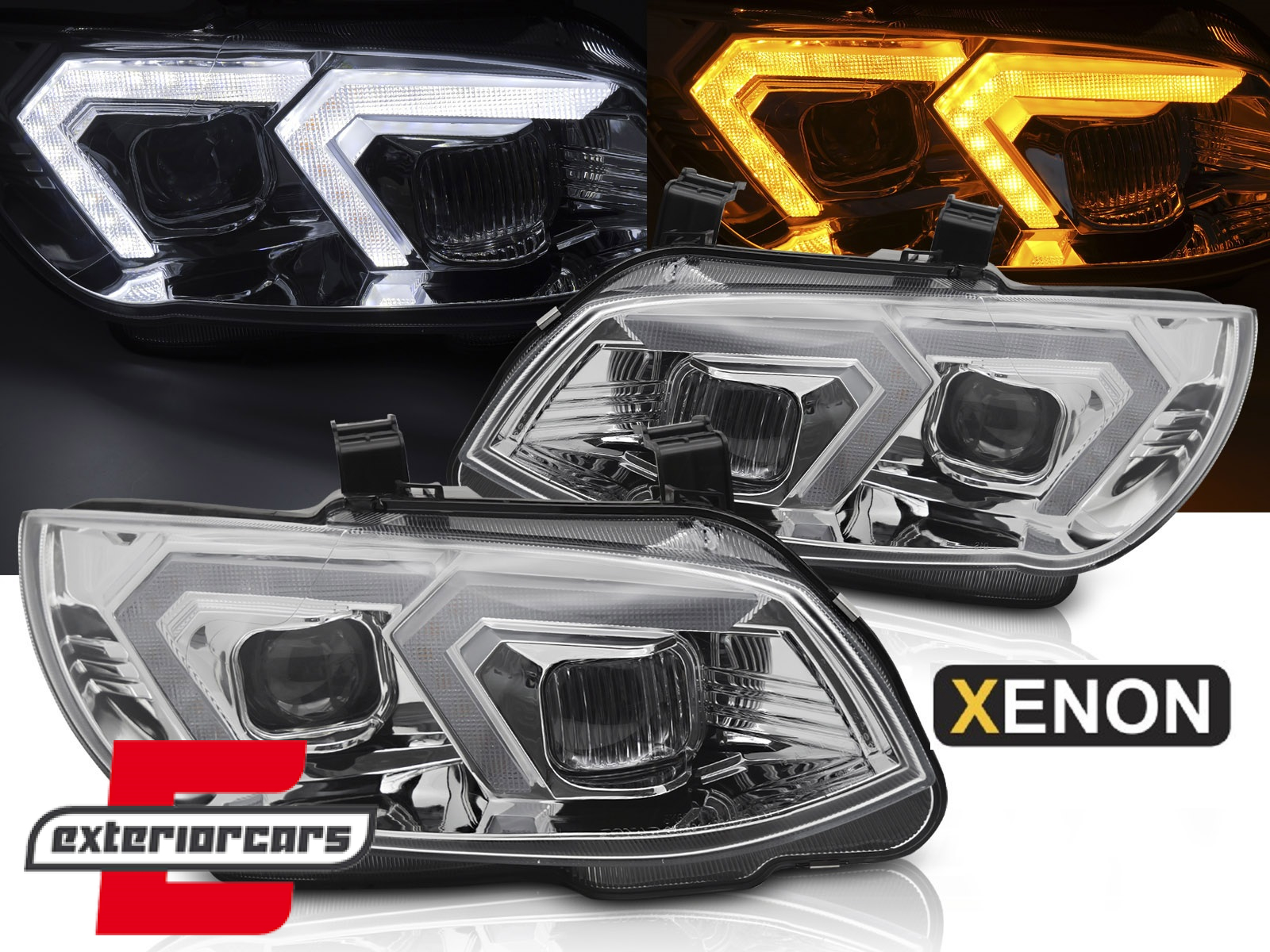 Prednja svjetla LED DRL XENON (chrome) / BMW serije 3 E92 E93 LCI (2010-2013)