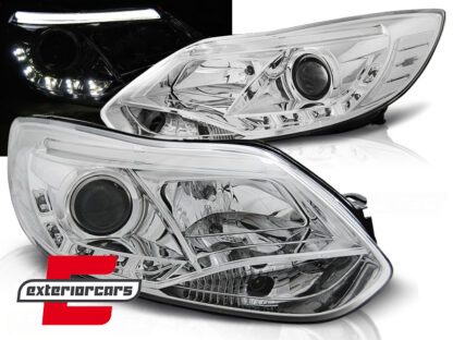 Prednja svjetla LED TubeLights (chrome) / Ford Focus III Mk3 (2010-2014)