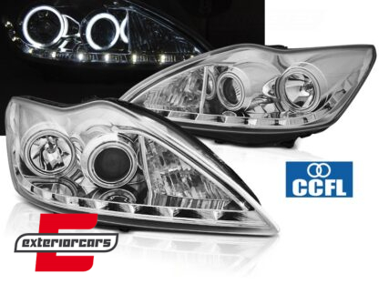 Prednja svjetla CCFL Angel Eyes (chrome) / Ford Focus (02.2008-2010)