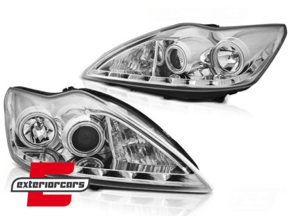 Prednja svjetla CCFL Angel Eyes (chrome) / Ford Focus (02.2008-2010) - Slika 2