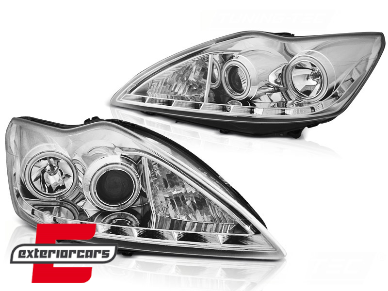 Prednja svjetla CCFL Angel Eyes (chrome) / Ford Focus (02.2008-2010) - Slika 2