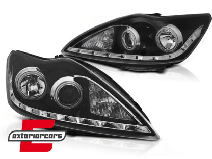 Prednja svjetla CCFL Angel Eyes (crna) / Ford Focus (02.2008-2010) - Slika 2