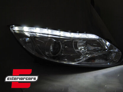 Prednja svjetla LED DayLights (chrome) / Ford Focus III Mk3 (2010-2014) - Slika 3