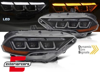 Full LED prednja svjetla SEQ žmigavci (crna) / Ford Mustang VI Facelift (2018-2023)
