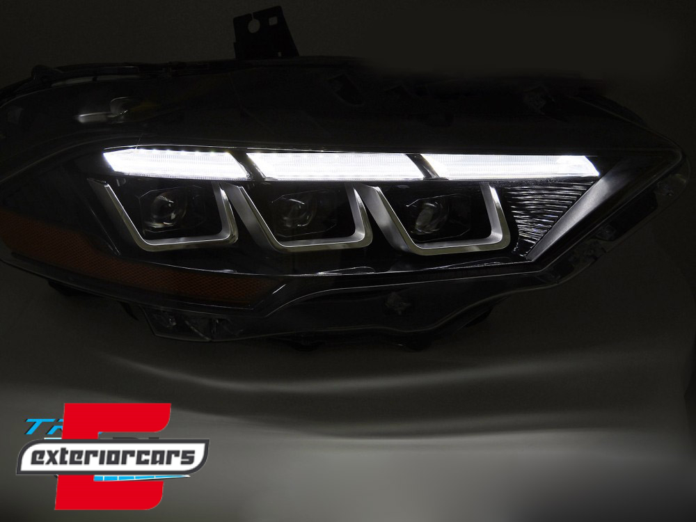 Full LED prednja svjetla SEQ žmigavci (crna) / Ford Mustang VI Facelift (2018-2023) - Slika 3
