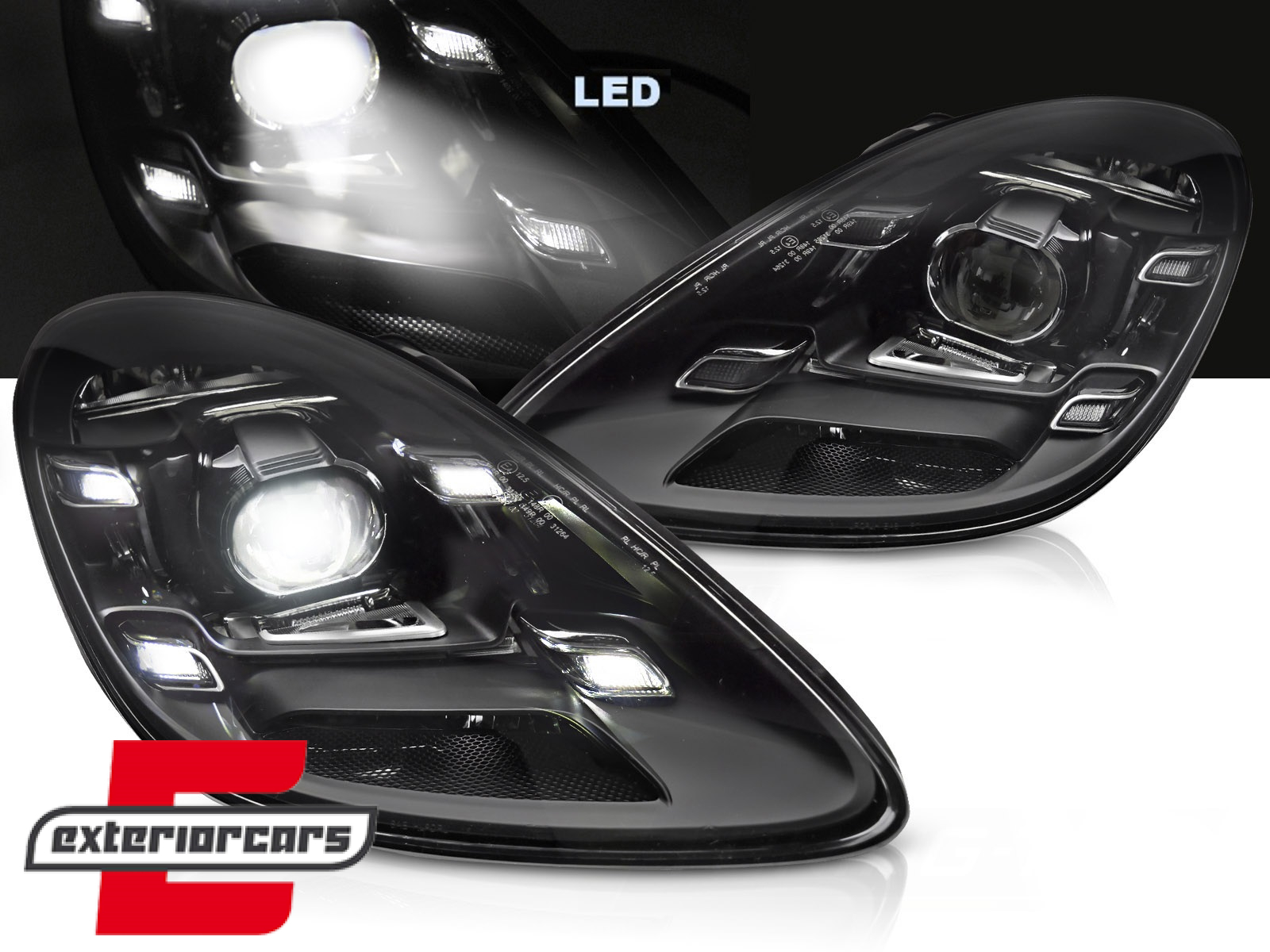 Full LED prednja svjetla (crna) / Porsche Boxster Cayman 718 (2016-2025)
