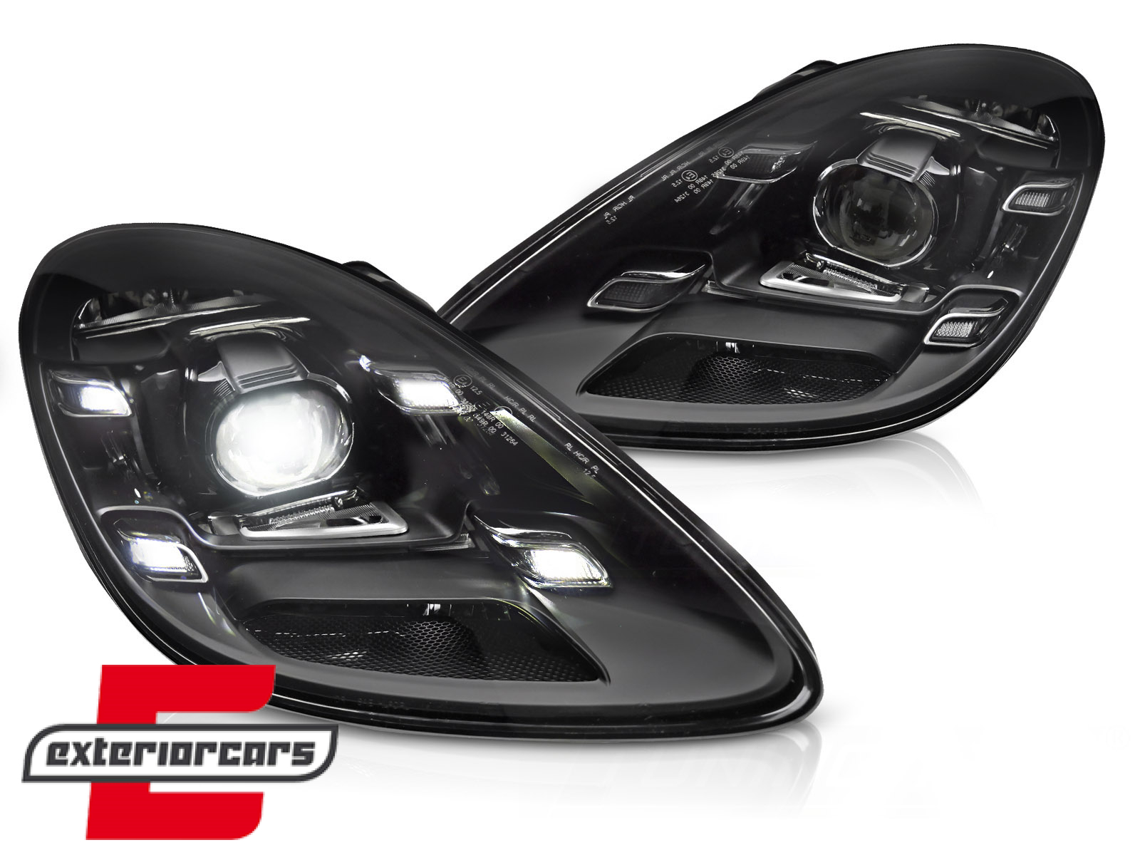 Full LED prednja svjetla (crna) / Porsche Boxster Cayman 718 (2016-2025) - Slika 2